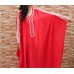 Unique Exclusive Handmade Silk with Pearls Moroccan Dress " Red Attitude"...ON SALE!